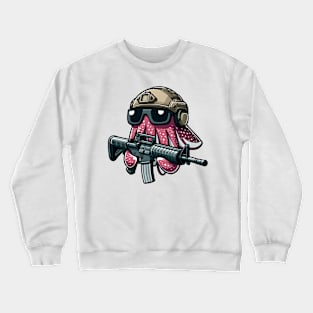 Tactical Octopus Adventure Tee: Where Intelligence Meets Style Crewneck Sweatshirt